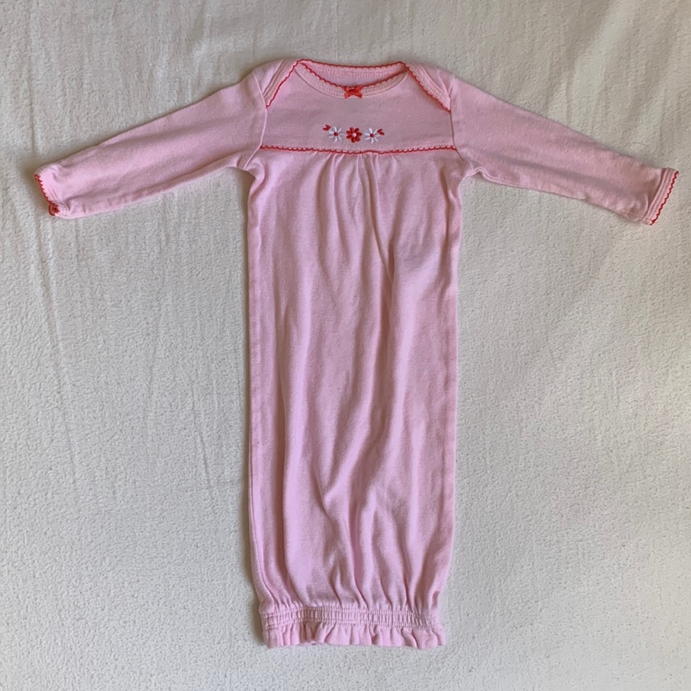Carters Pink Baby Pajama Nightgowns